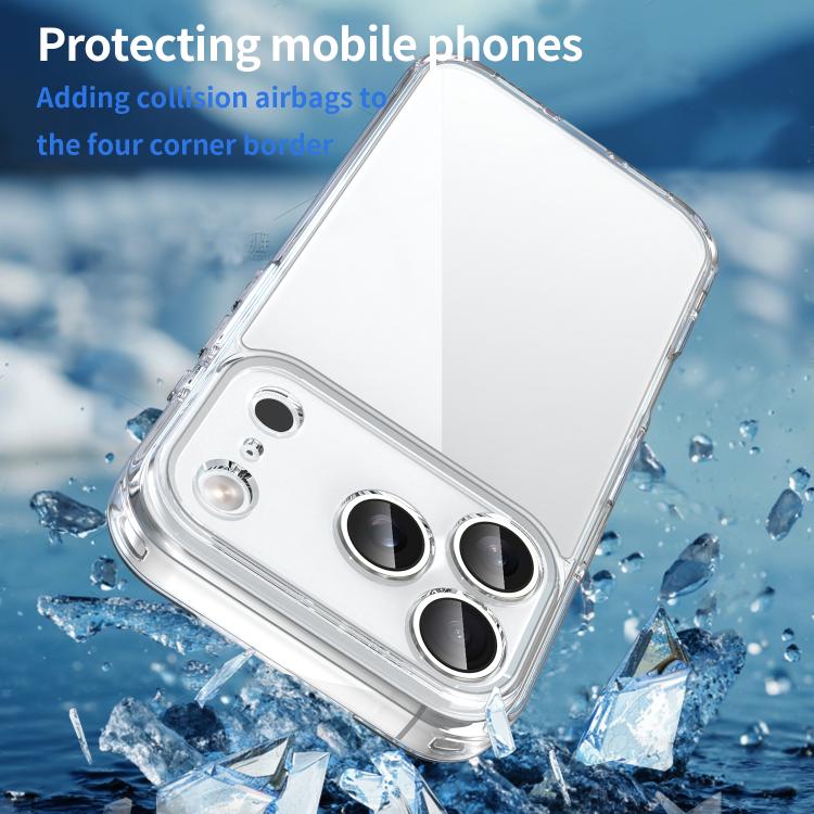 For iPhone 17 Pro PC Hybrid TPU Airbag Shockproof Phone Case