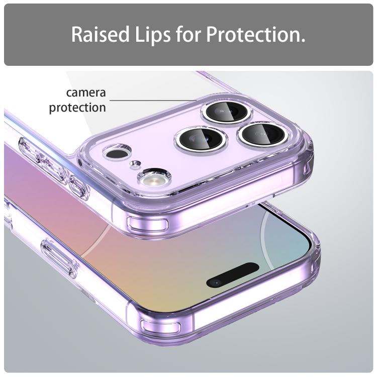 For iPhone 17 Pro PC Hybrid TPU Airbag Shockproof Phone Case
