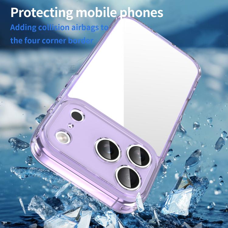For iPhone 17 Pro PC Hybrid TPU Airbag Shockproof Phone Case