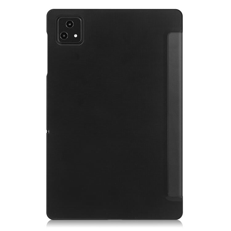For T-Mobile REVVL Tab 5G Custer Texture 3-Fold Holder Leather Smart Tablet Case