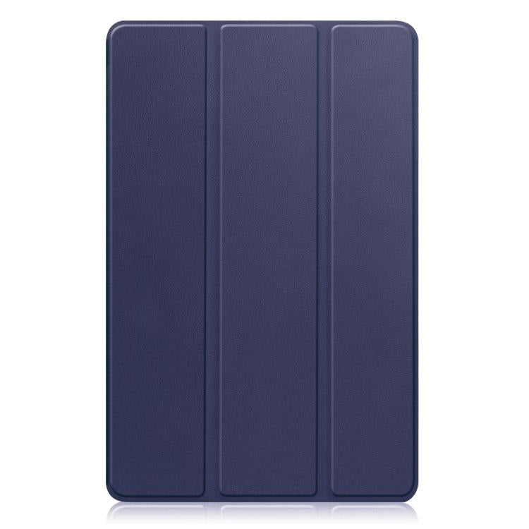 For T-Mobile REVVL Tab 5G Custer Texture 3-Fold Holder Leather Smart Tablet Case