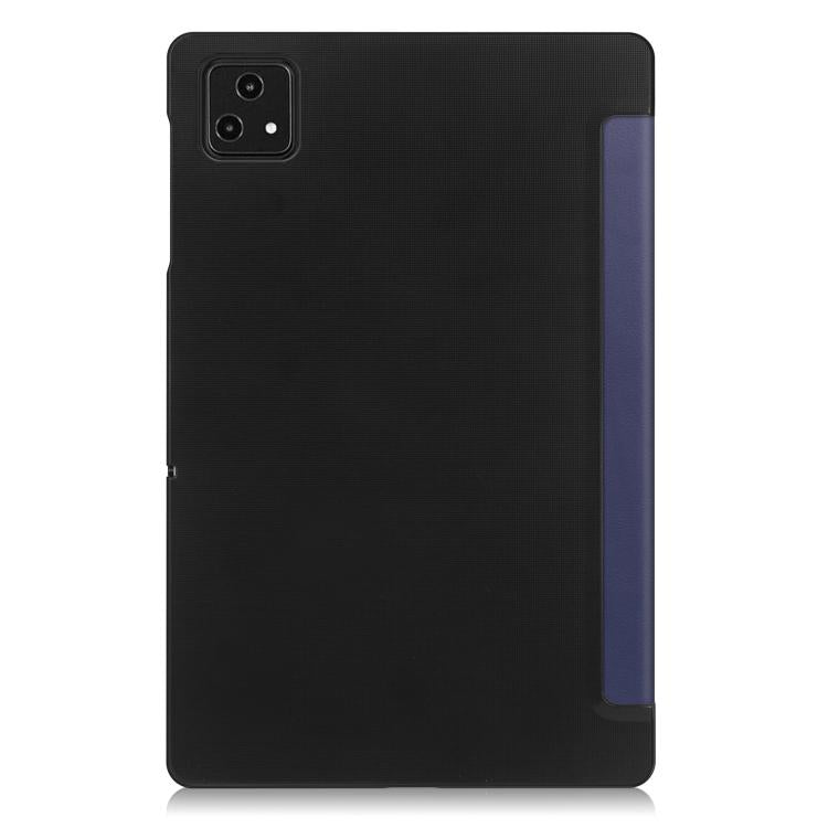 For T-Mobile REVVL Tab 5G Custer Texture 3-Fold Holder Leather Smart Tablet Case