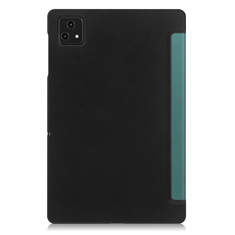 For T-Mobile REVVL Tab 5G Custer Texture 3-Fold Holder Leather Smart Tablet Case