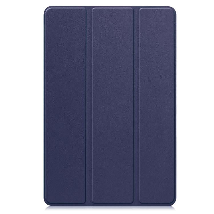 For T-Mobile REVVL Tab 2 Custer Texture 3-Fold Holder Leather Smart Tablet Case