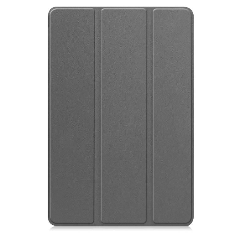 For T-Mobile REVVL Tab 2 Custer Texture 3-Fold Holder Leather Smart Tablet Case