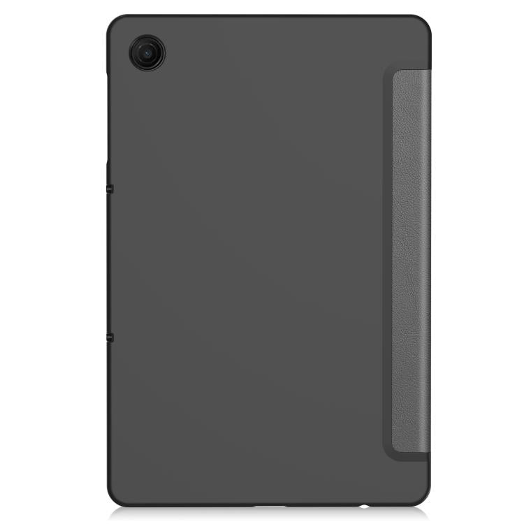 For T-Mobile REVVL Tab 2 Custer Texture 3-Fold Holder Leather Smart Tablet Case