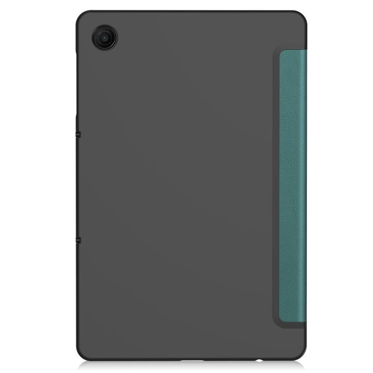 For T-Mobile REVVL Tab 2 Custer Texture 3-Fold Holder Leather Smart Tablet Case