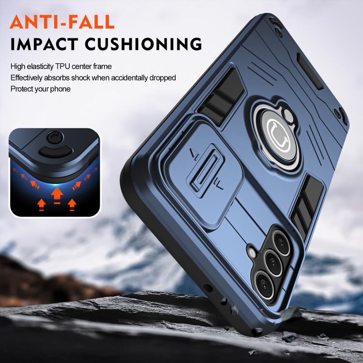 For Samsung Galaxy S25+ 5G Camshield Ring Holder Phone Case