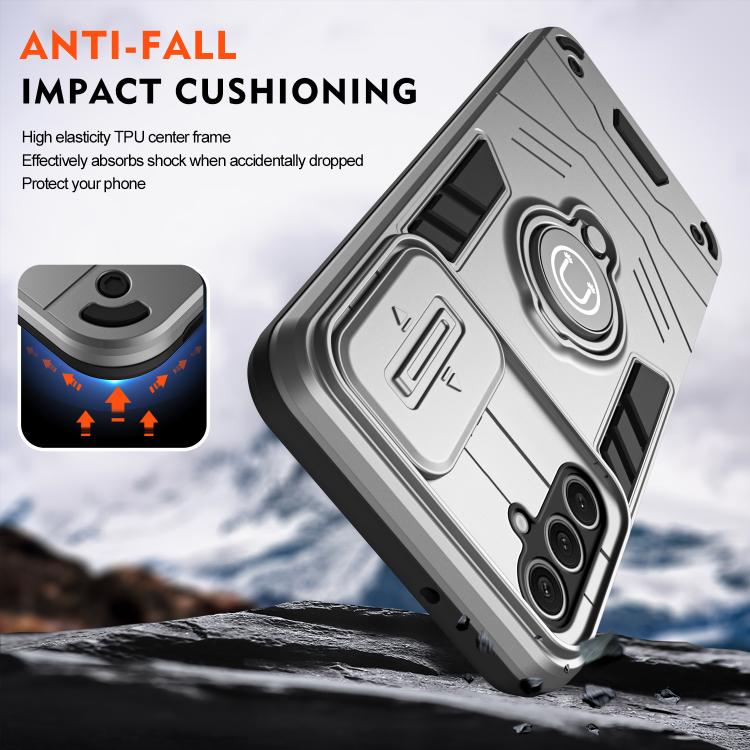 For Samsung Galaxy S25+ 5G Camshield Ring Holder Phone Case