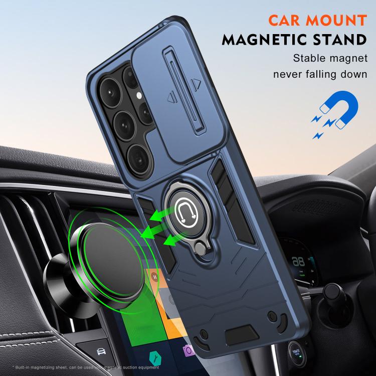 For Samsung Galaxy S25 Ultra 5G Camshield Ring Holder Phone Case