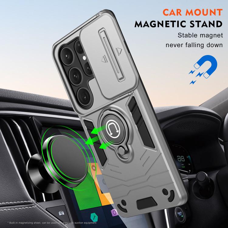 For Samsung Galaxy S25 Ultra 5G Camshield Ring Holder Phone Case