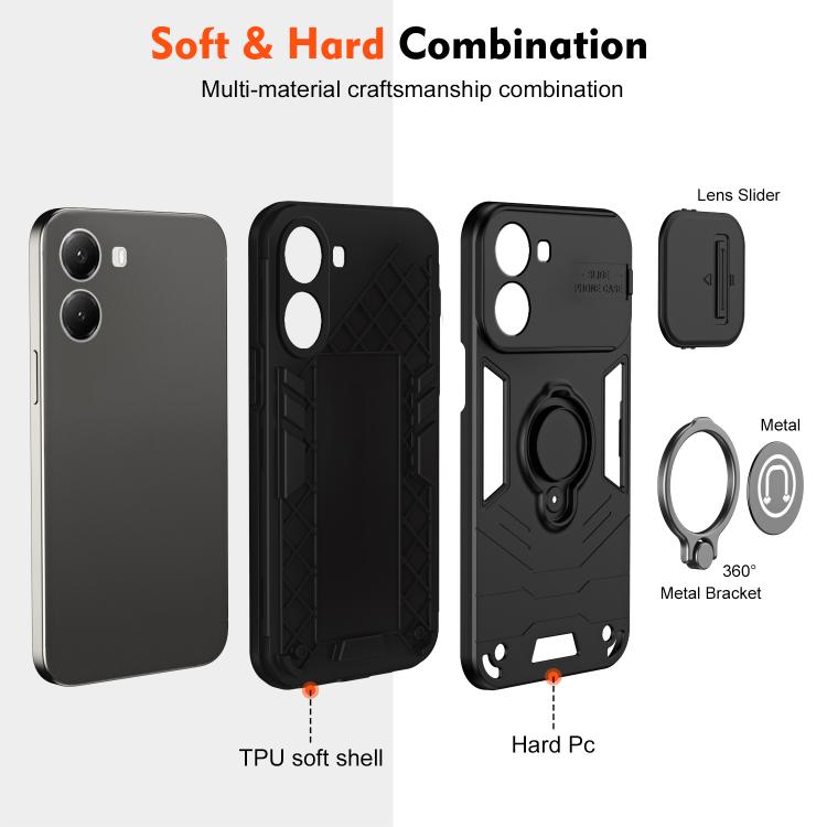 For Xiaomi Poco X7 Pro Camshield Ring Holder Phone Case