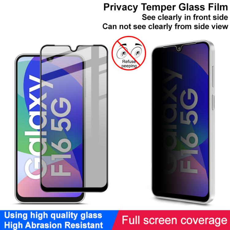 For Galaxy F16 5G / M16 5G imak HD Full Screen Privacy Tempered Glass Protective Film