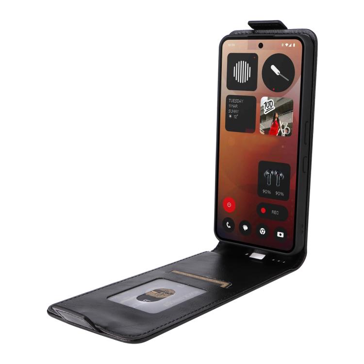 For Nothing Phone 3a Pro Magnetic Vertical Flip Leather Phone Case with Buckle