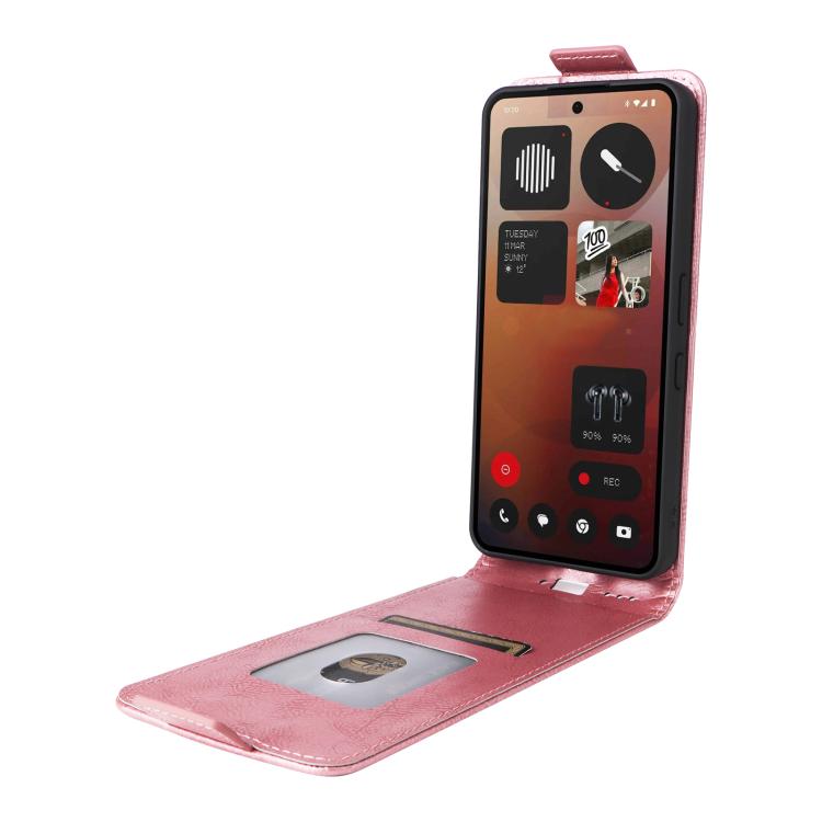 For Nothing Phone 3a Pro Magnetic Vertical Flip Leather Phone Case with Buckle