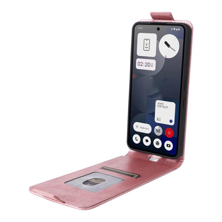 For Nothing Phone 3a Magnetic Vertical Flip Leather Phone Case with Buckle
