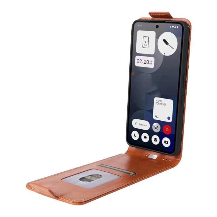 For Nothing Phone 3a Magnetic Vertical Flip Leather Phone Case with Buckle