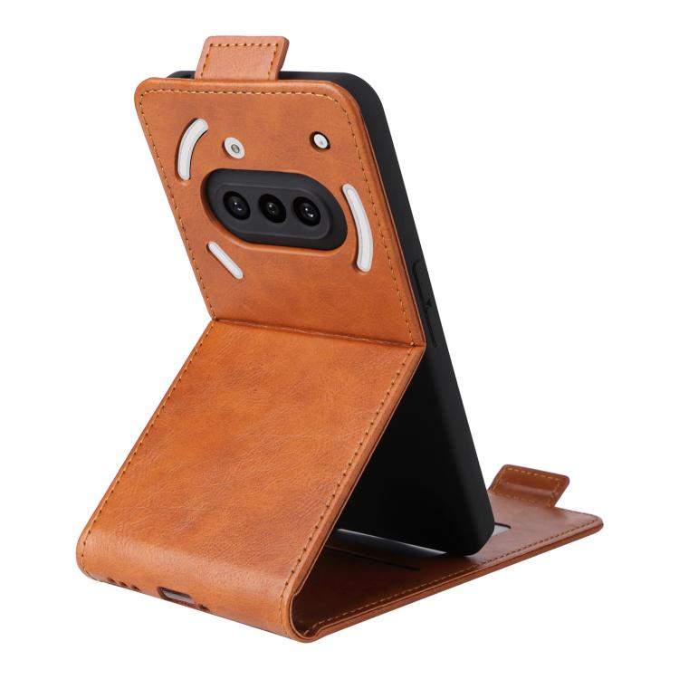 For Nothing Phone 3a Magnetic Vertical Flip Leather Phone Case with Buckle