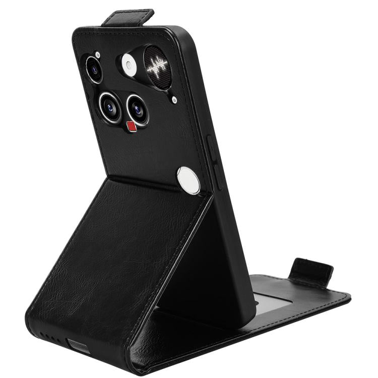 For Nothing Phone 3 Magnetic Vertical Flip Leather Phone Case with Buckle