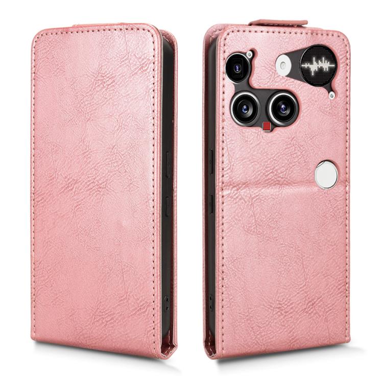For Nothing Phone 3 Magnetic Vertical Flip Leather Phone Case with Buckle