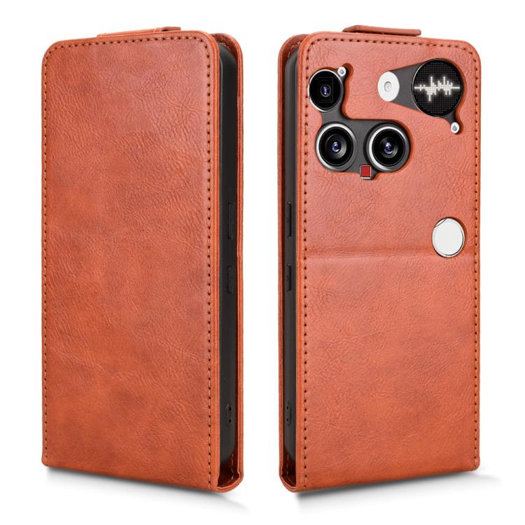 For Nothing Phone 3 Magnetic Vertical Flip Leather Phone Case with Buckle