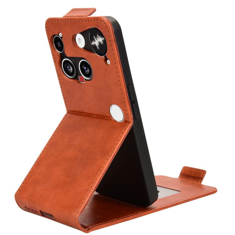 For Nothing Phone 3 Magnetic Vertical Flip Leather Phone Case with Buckle
