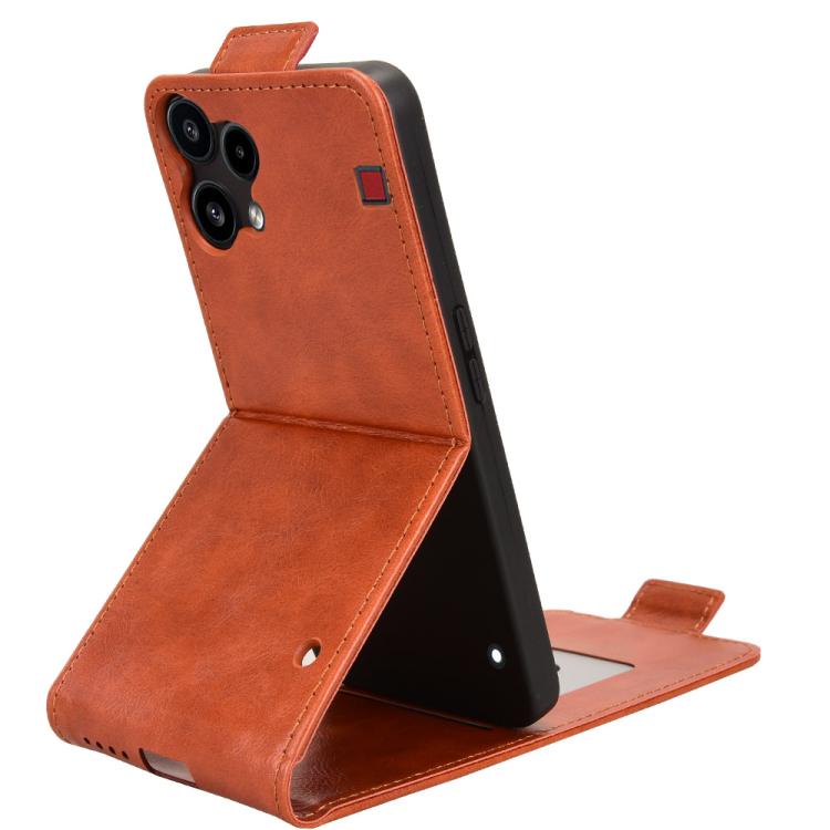 For Nothing Phone 3a Lite Magnetic Vertical Flip Leather Phone Case with Buckle