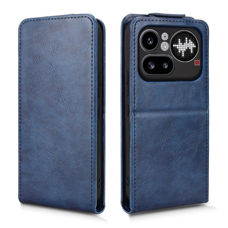 For Nothing Phone 4a Pro Magnetic Vertical Flip Leather Phone Case with Buckle