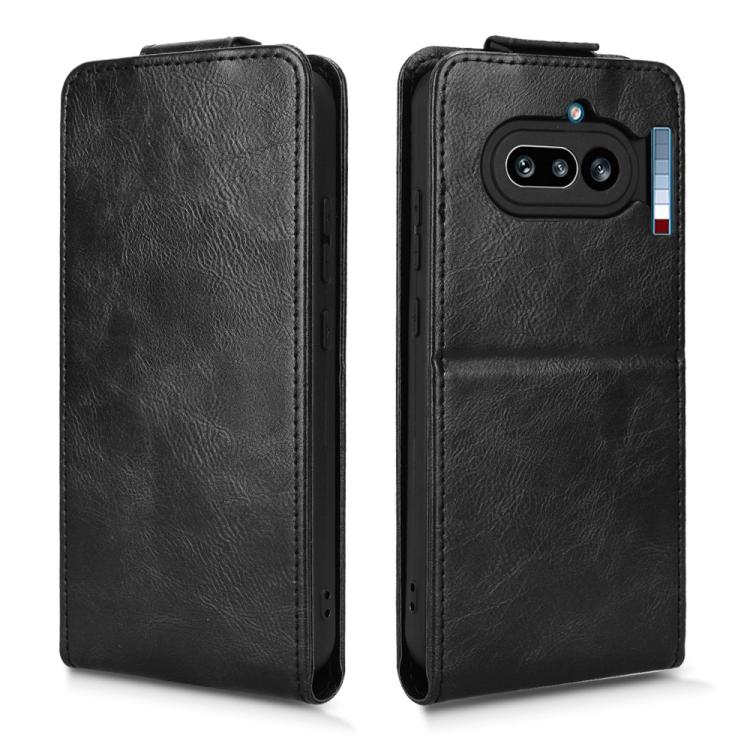 For Nothing Phone 4a Magnetic Vertical Flip Leather Phone Case with Buckle