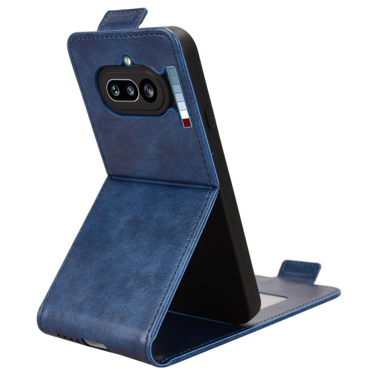 For Nothing Phone 4a Magnetic Vertical Flip Leather Phone Case with Buckle