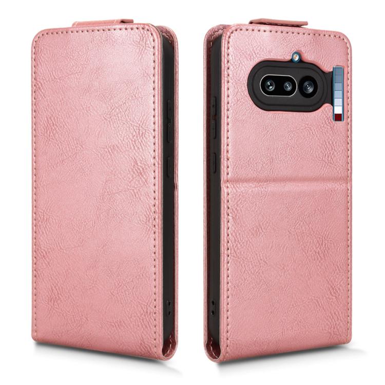 For Nothing Phone 4a Magnetic Vertical Flip Leather Phone Case with Buckle