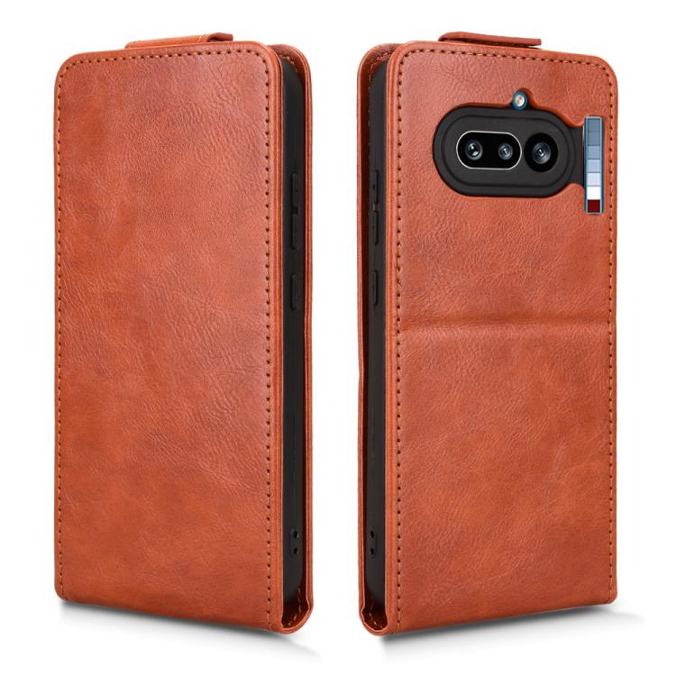 For Nothing Phone 4a Magnetic Vertical Flip Leather Phone Case with Buckle