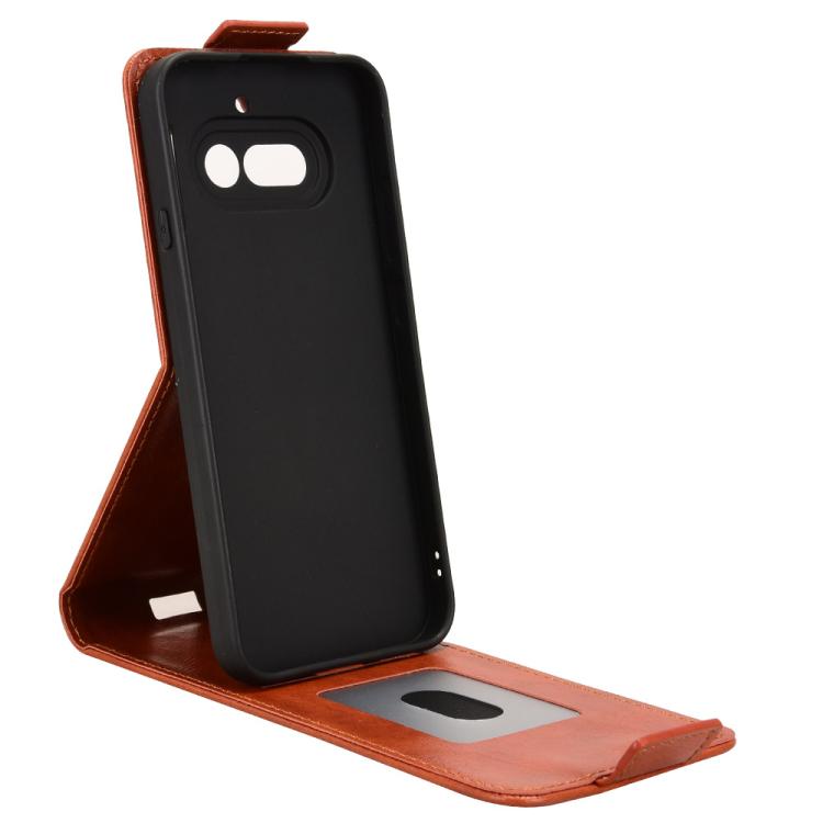 For Nothing Phone 4a Magnetic Vertical Flip Leather Phone Case with Buckle