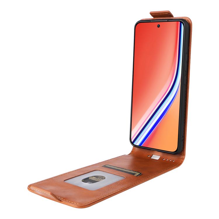 For Realme P3 Pro Magnetic Vertical Flip Leather Phone Case with Buckle