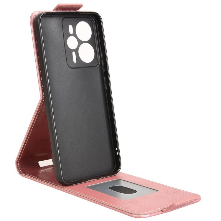 For Realme 14 5G Magnetic Vertical Flip Leather Phone Case with Buckle