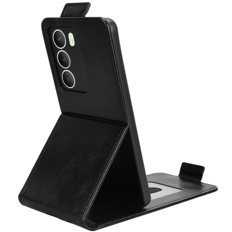 For Realme 14x 5G Malaysia / V70 Magnetic Vertical Flip Leather Phone Case with Buckle