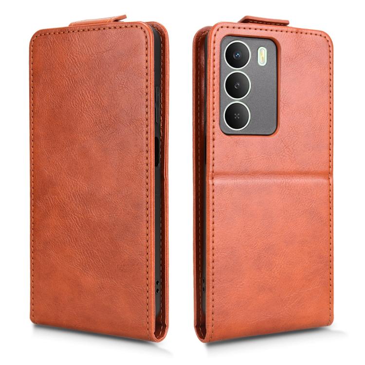 For Realme 14x 5G Malaysia / V70 Magnetic Vertical Flip Leather Phone Case with Buckle