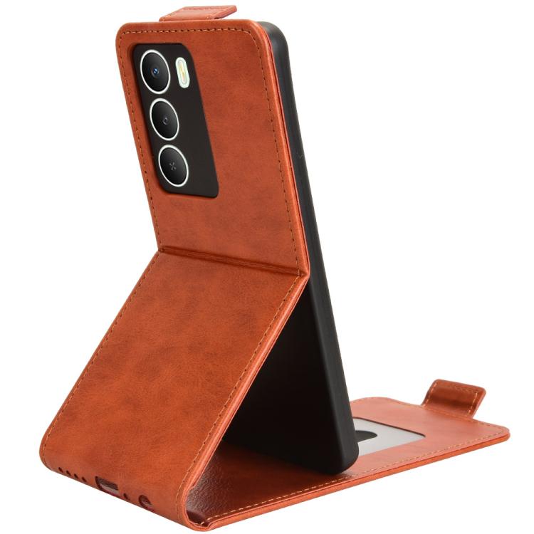For Realme 14x 5G Malaysia / V70 Magnetic Vertical Flip Leather Phone Case with Buckle