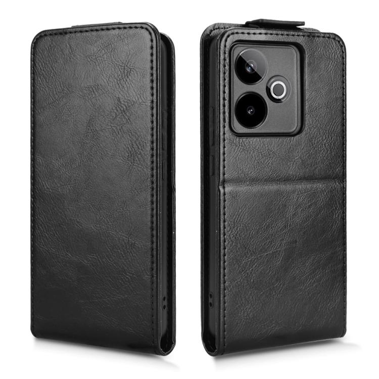 For Realme GT 7 5G Global Magnetic Vertical Flip Leather Phone Case with Buckle