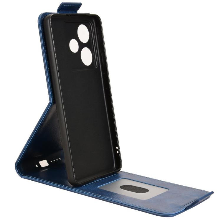 For Realme GT 7 5G Global Magnetic Vertical Flip Leather Phone Case with Buckle