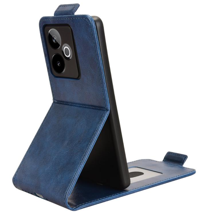 For Realme GT 7 5G Global Magnetic Vertical Flip Leather Phone Case with Buckle