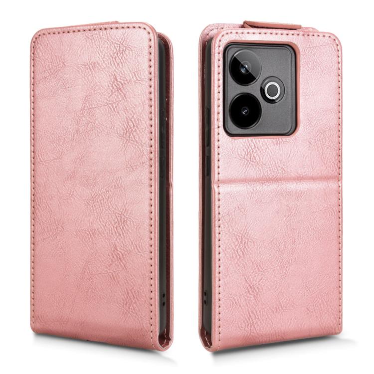 For Realme GT 7 5G Global Magnetic Vertical Flip Leather Phone Case with Buckle