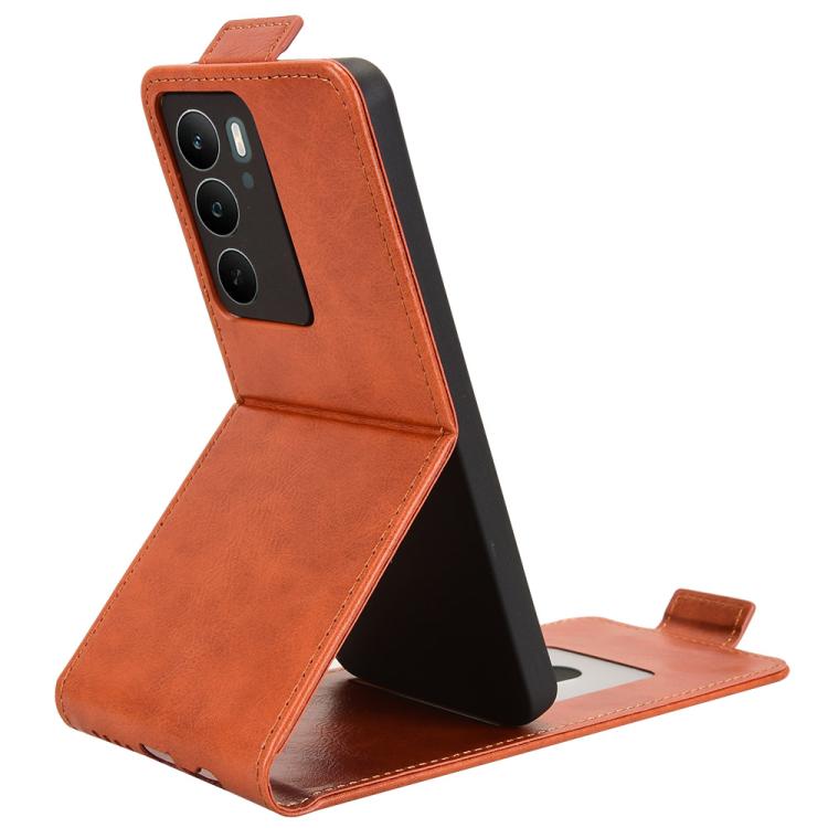 For Realme C71 4G Magnetic Vertical Flip Leather Phone Case with Buckle