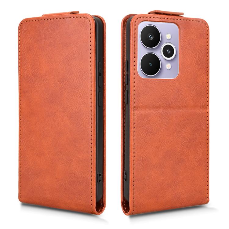 For Realme 15 5G / 15 Pro 5G Magnetic Vertical Flip Leather Phone Case with Buckle