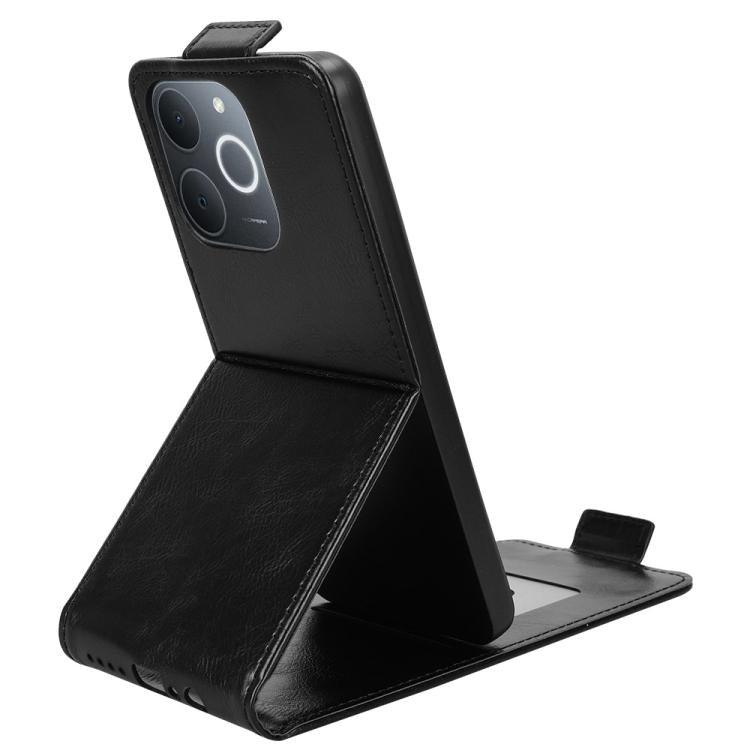 For Realme C71 4G India / Note 70T 4G Magnetic Vertical Flip Leather Phone Case with Buckle