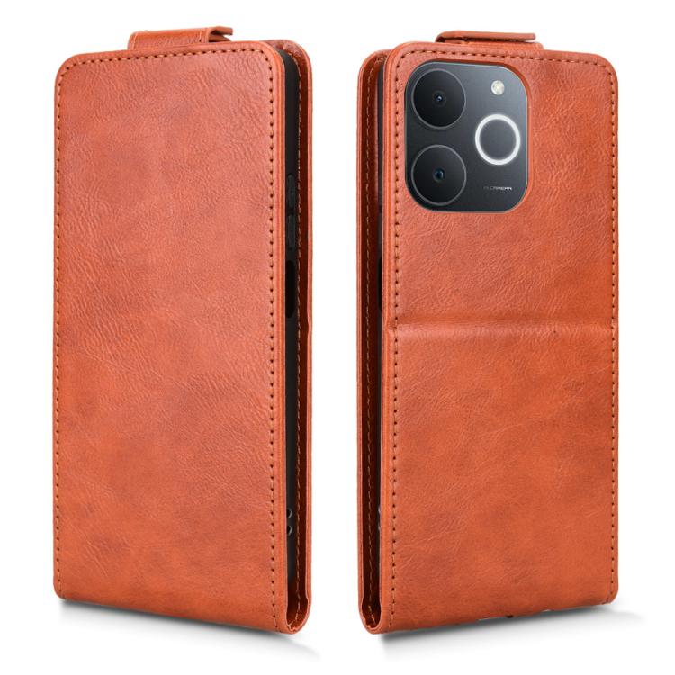 For Realme C71 4G India / Note 70T 4G Magnetic Vertical Flip Leather Phone Case with Buckle
