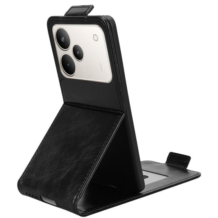 For Realme P4 5G Magnetic Vertical Flip Leather Phone Case with Buckle