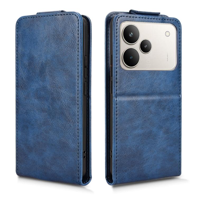 For Realme P4 5G Magnetic Vertical Flip Leather Phone Case with Buckle