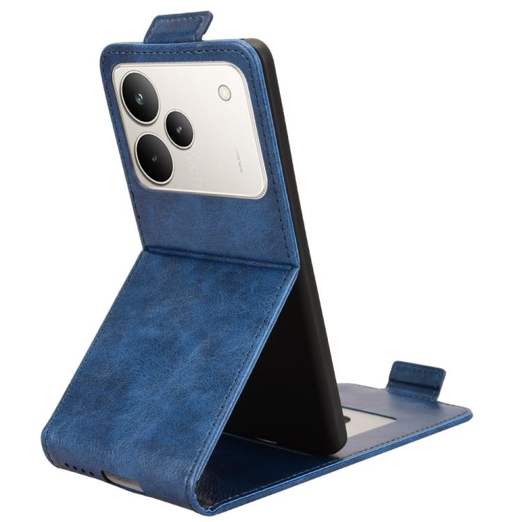 For Realme P4 5G Magnetic Vertical Flip Leather Phone Case with Buckle