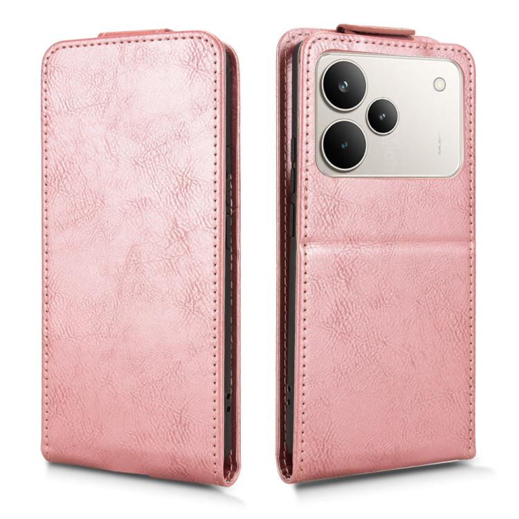 For Realme P4 5G Magnetic Vertical Flip Leather Phone Case with Buckle